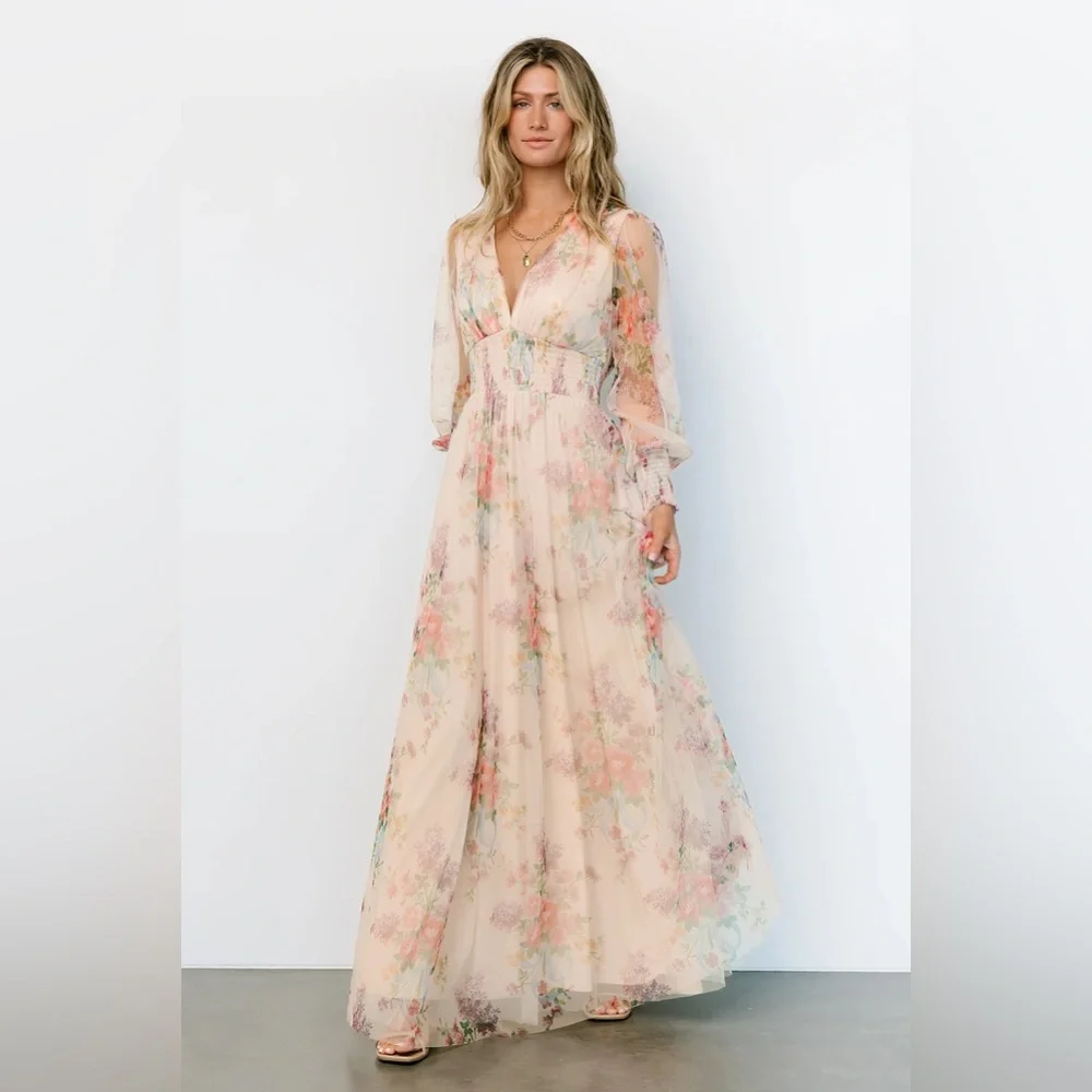 baltic born maxi dress Baltic Born Womens Hermosa Strapless Maxi Dress | Teal Multi Floral